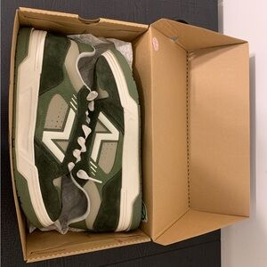 Vans Olive and Beige Men's Sneakers